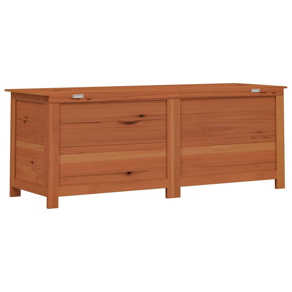 Outdoor-Kissenbox Braun 150x50x56 cm Massivholz Tanne