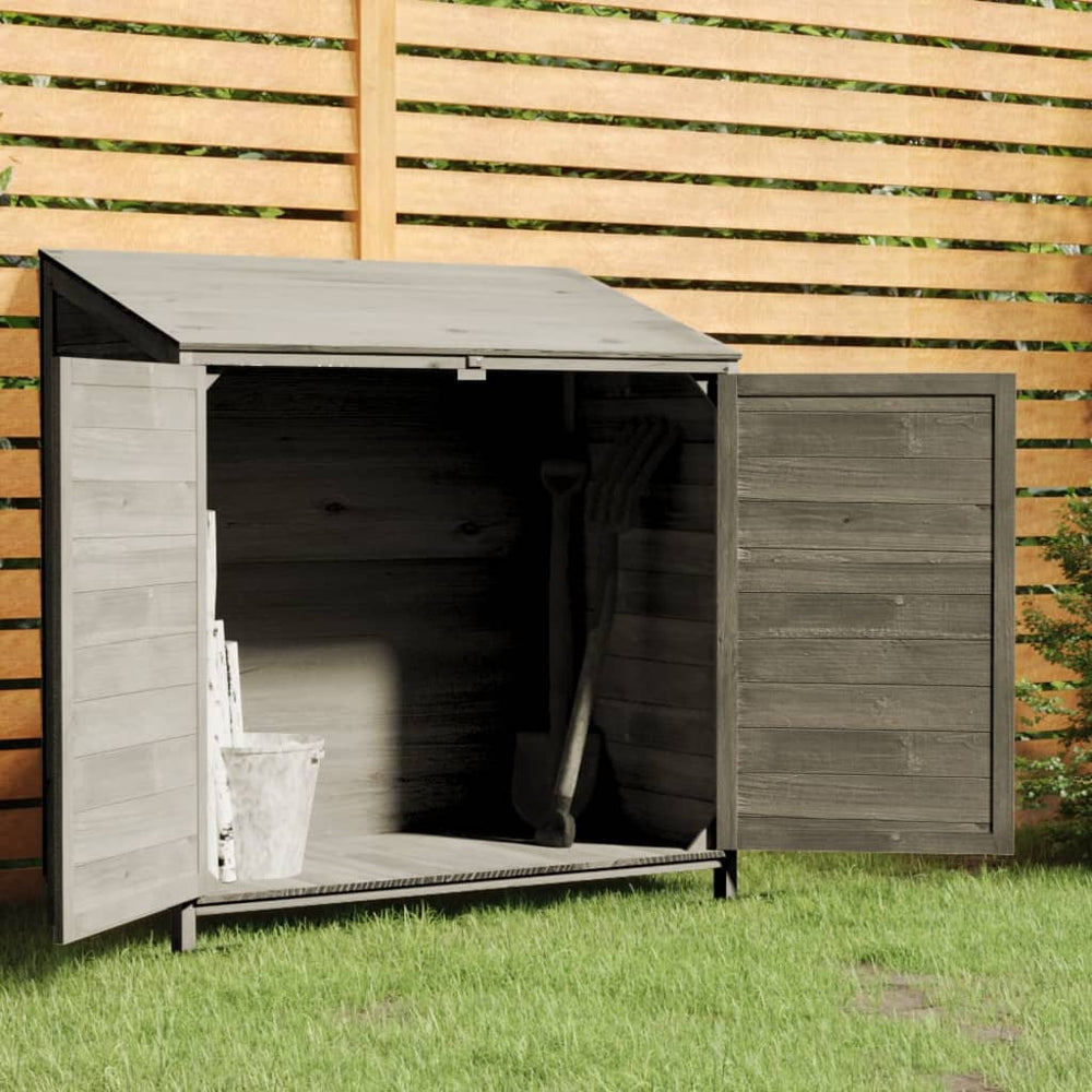 vidaXL Abri de jardin anthracite 102x52x112 cm, en sapin massif