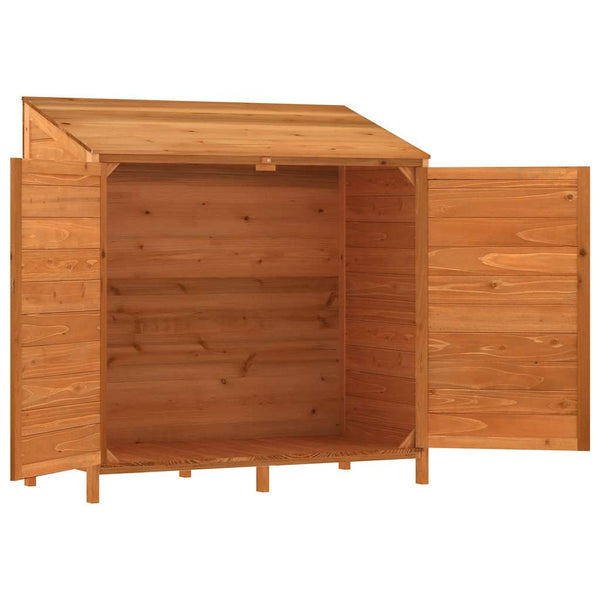 Geräteschuppen Braun 102x52x112 cm Massivholz Tanne