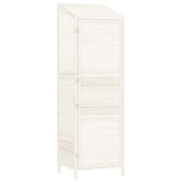 vidaXL Abri de jardin blanc 55x52x174,5 cm en sapin massif