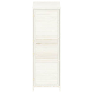 vidaXL Abri de jardin blanc 55x52x174,5 cm en sapin massif