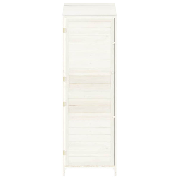 vidaXL Abri de jardin blanc 55x52x174,5 cm en sapin massif