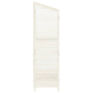 vidaXL Abri de jardin blanc 55x52x174,5 cm en sapin massif