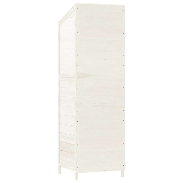 vidaXL Abri de jardin blanc 55x52x174,5 cm en sapin massif