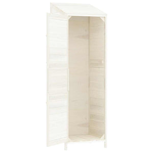 vidaXL Abri de jardin blanc 55x52x174,5 cm en sapin massif