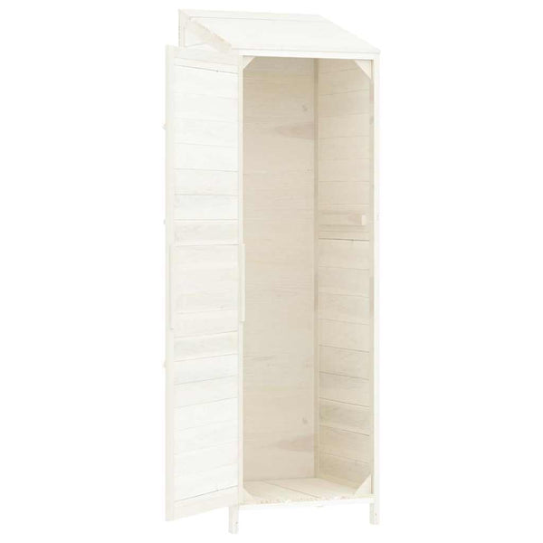 vidaXL Abri de jardin blanc 55x52x174,5 cm en sapin massif