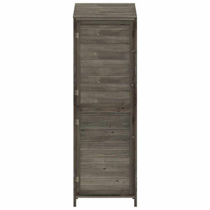 Geräteschuppen Anthrazit 55x52x174,5 cm Massivholz Tanne