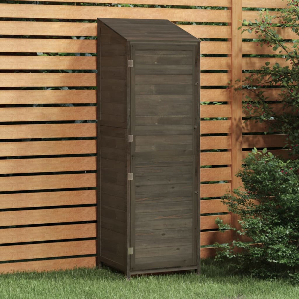 vidaXL Abri de jardin anthracite 55x52x174,5 cm Bois de sapin massif