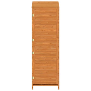 Geräteschuppen Braun 55x52x174,5 cm Massivholz Tanne