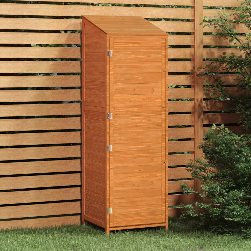 vidaXL Abri de jardin Marron 55x52x174,5 cm Bois de sapin massif