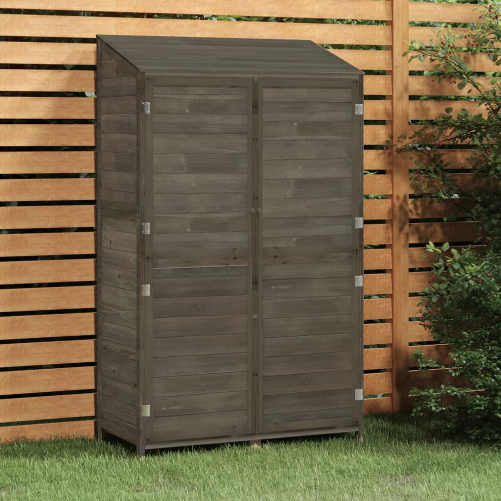 vidaXL Abri de jardin Anthracite 102x52x174,5 cm Bois de sapin massif