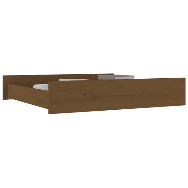 Bettschubladen 2er Set Kiefer Massivholz