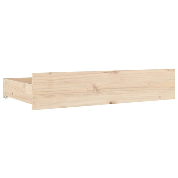 Bettschubladen Kiefer Massivholz 4er-Set