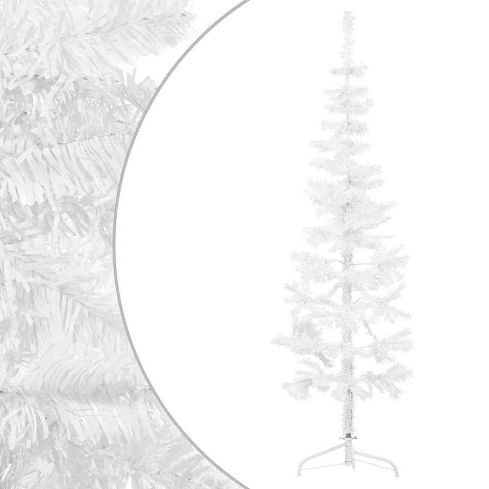 Halb-Weihnachtsbaum Weiß 120cm