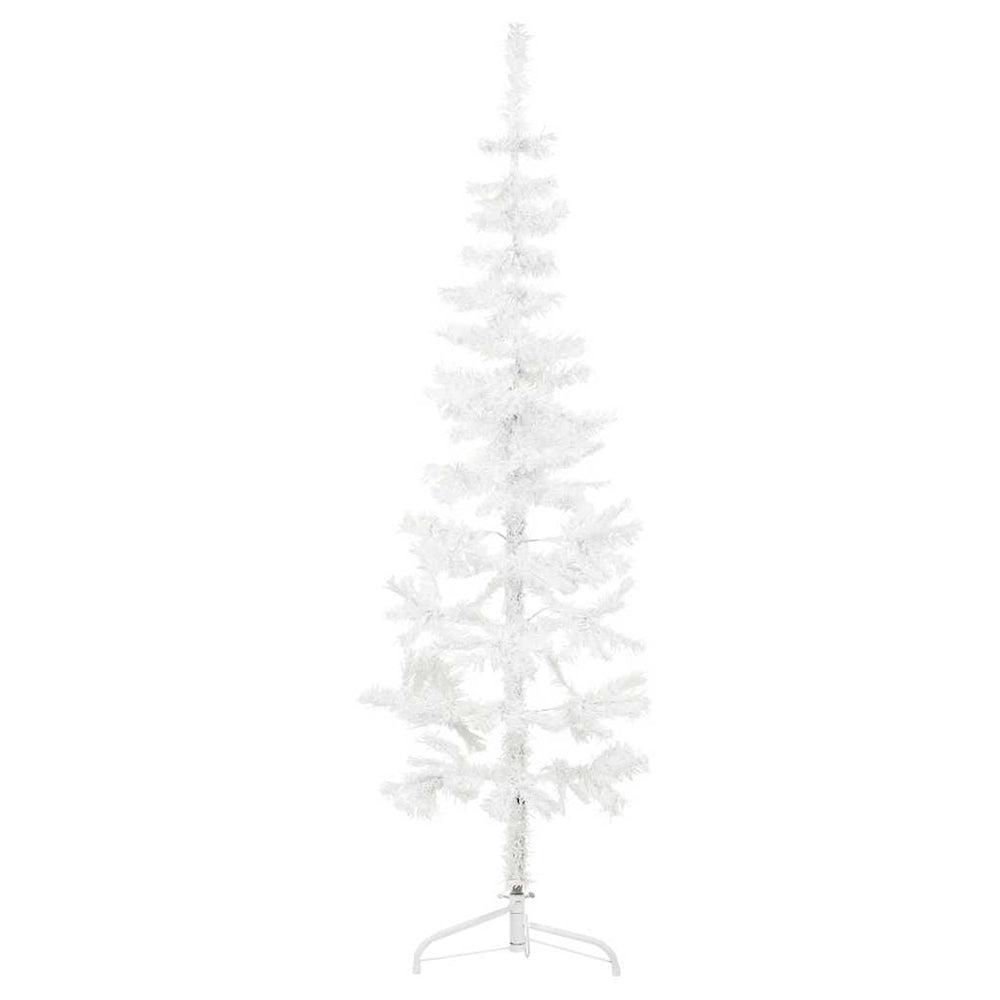 Halb Weihnachtsbaum Weiß 150cm