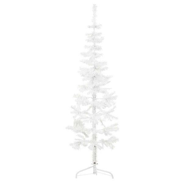 Halb Weihnachtsbaum Weiß 150cm