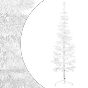Halb Weihnachtsbaum Weiß 150cm