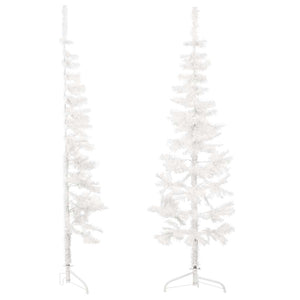 Halb Weihnachtsbaum Weiß 150cm