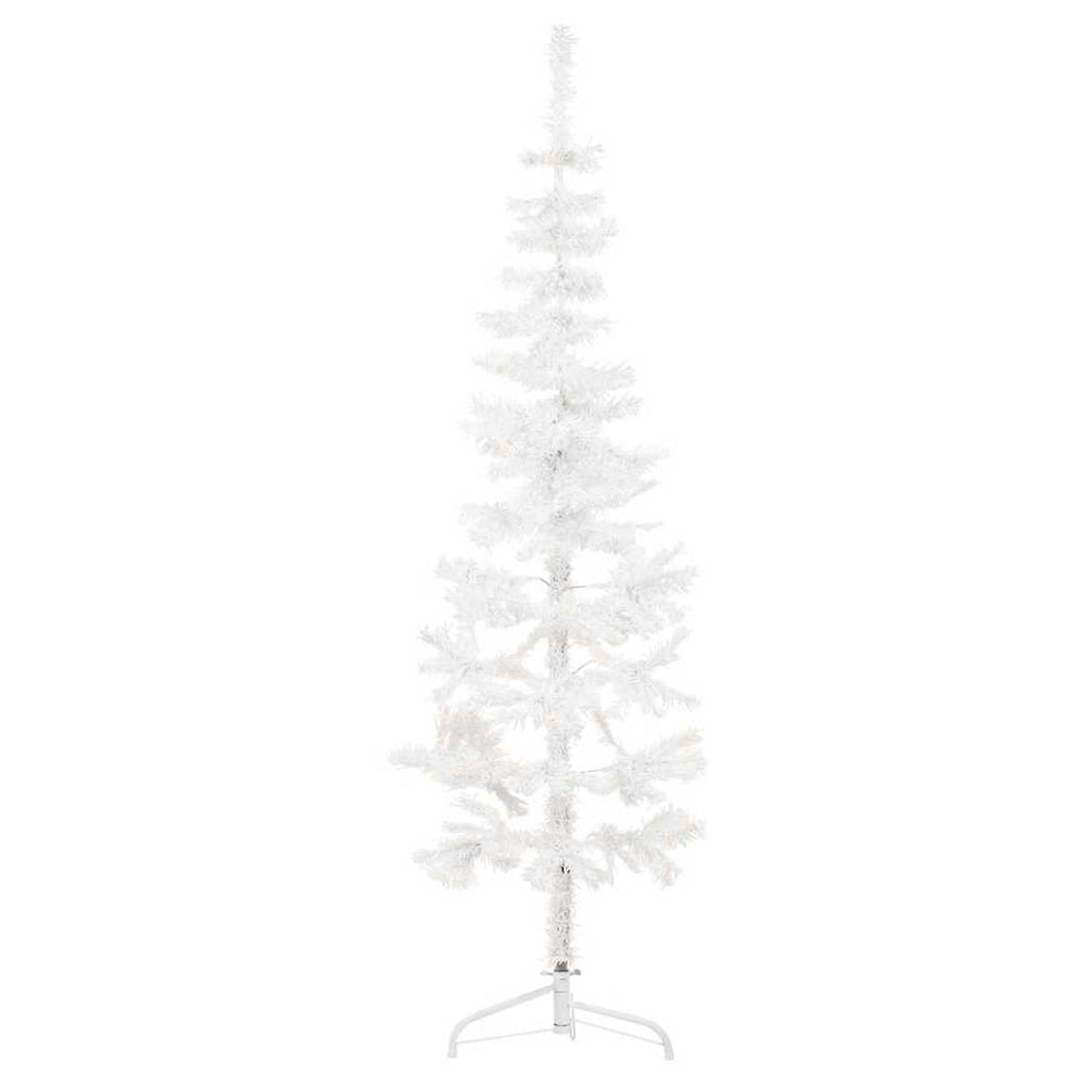 Halb-Weihnachtsbaum Weiß 180cm