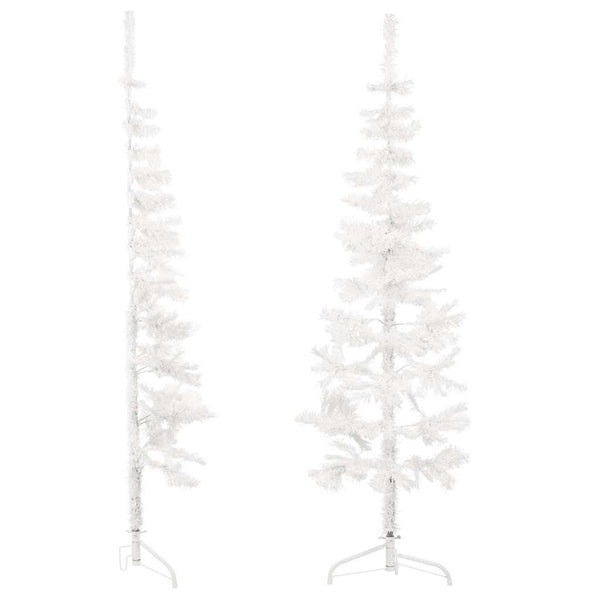 Halb-Weihnachtsbaum Weiß 180cm