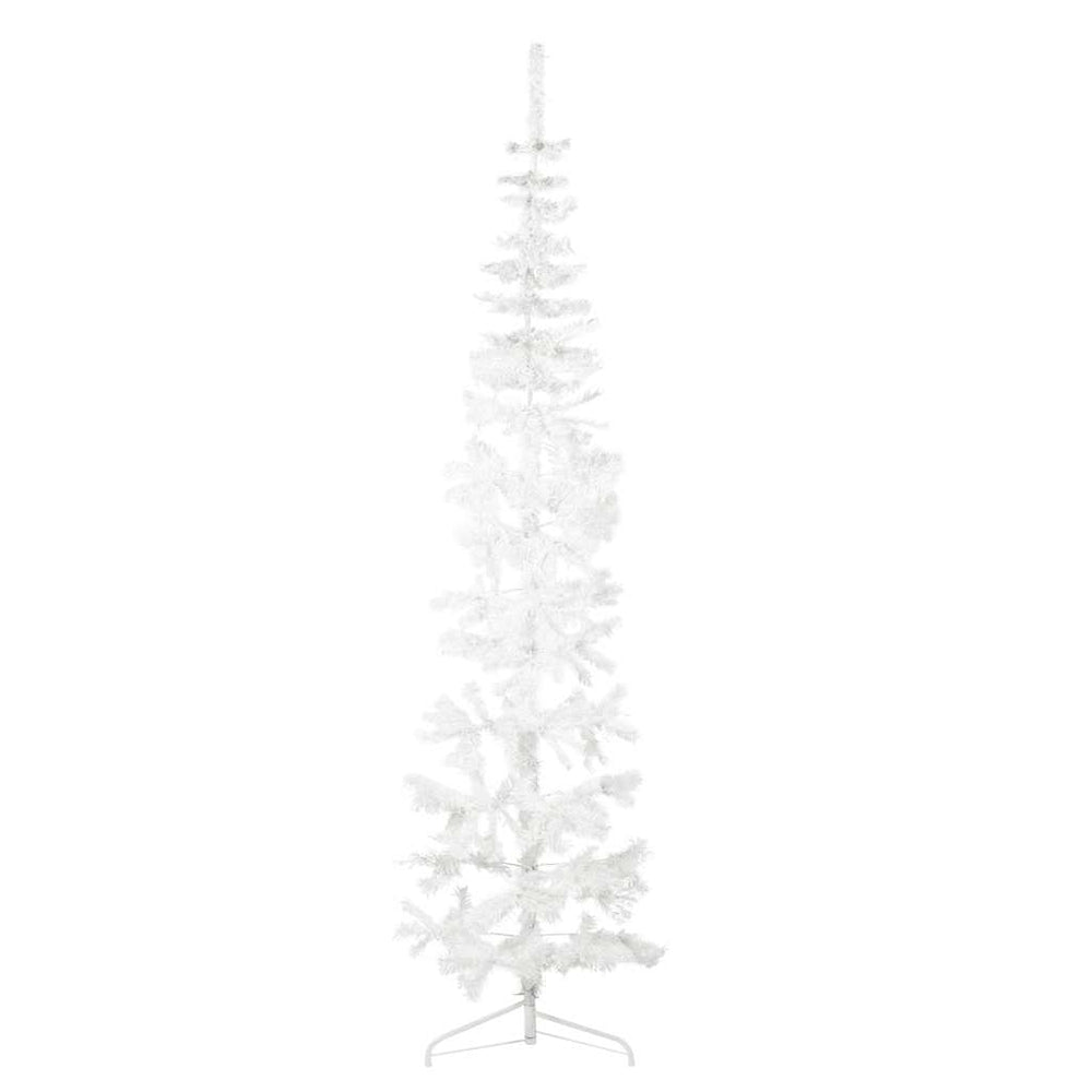 Halb Weihnachtsbaum Weiß 210cm
