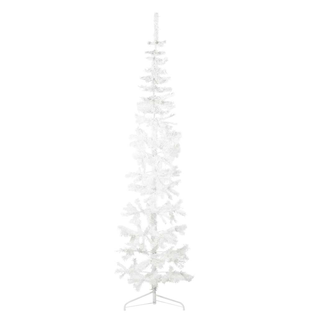 Halb Weihnachtsbaum Weiß 210cm