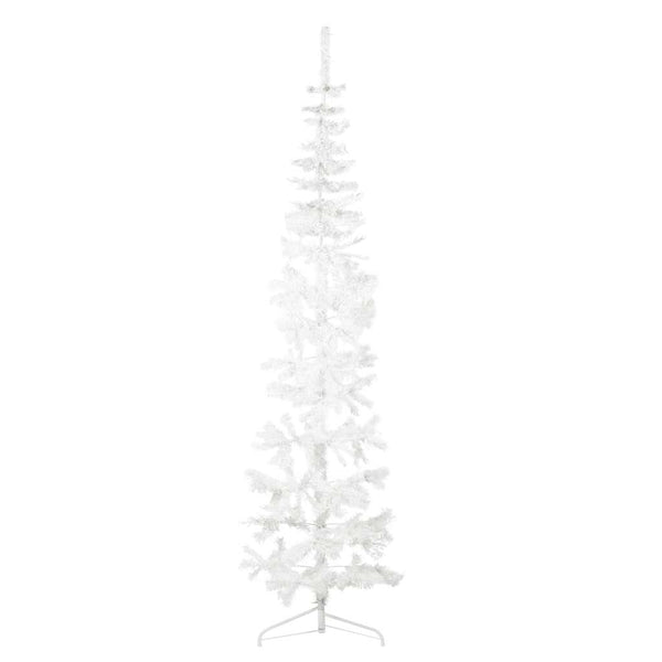 Halb Weihnachtsbaum Weiß 210cm