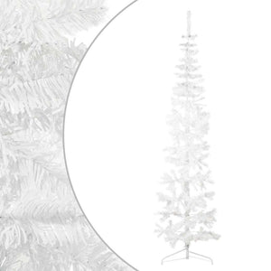 Halb Weihnachtsbaum Weiß 210cm