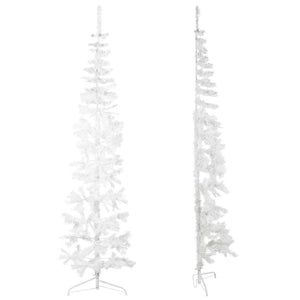 Halb Weihnachtsbaum Weiß 210cm