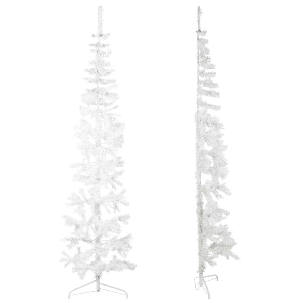 Halb Weihnachtsbaum Weiß 210cm