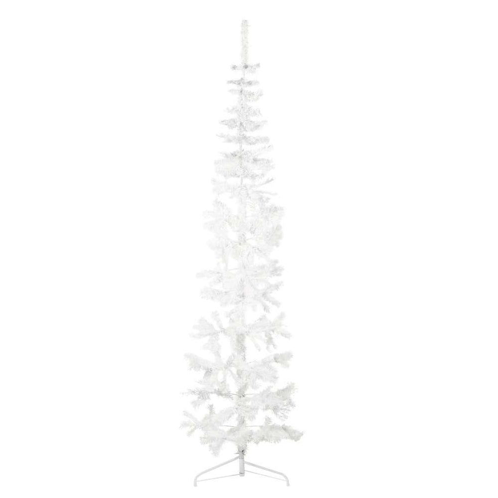 Halb Weihnachtsbaum Weiß 240cm