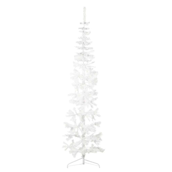 Halb Weihnachtsbaum Weiß 240cm