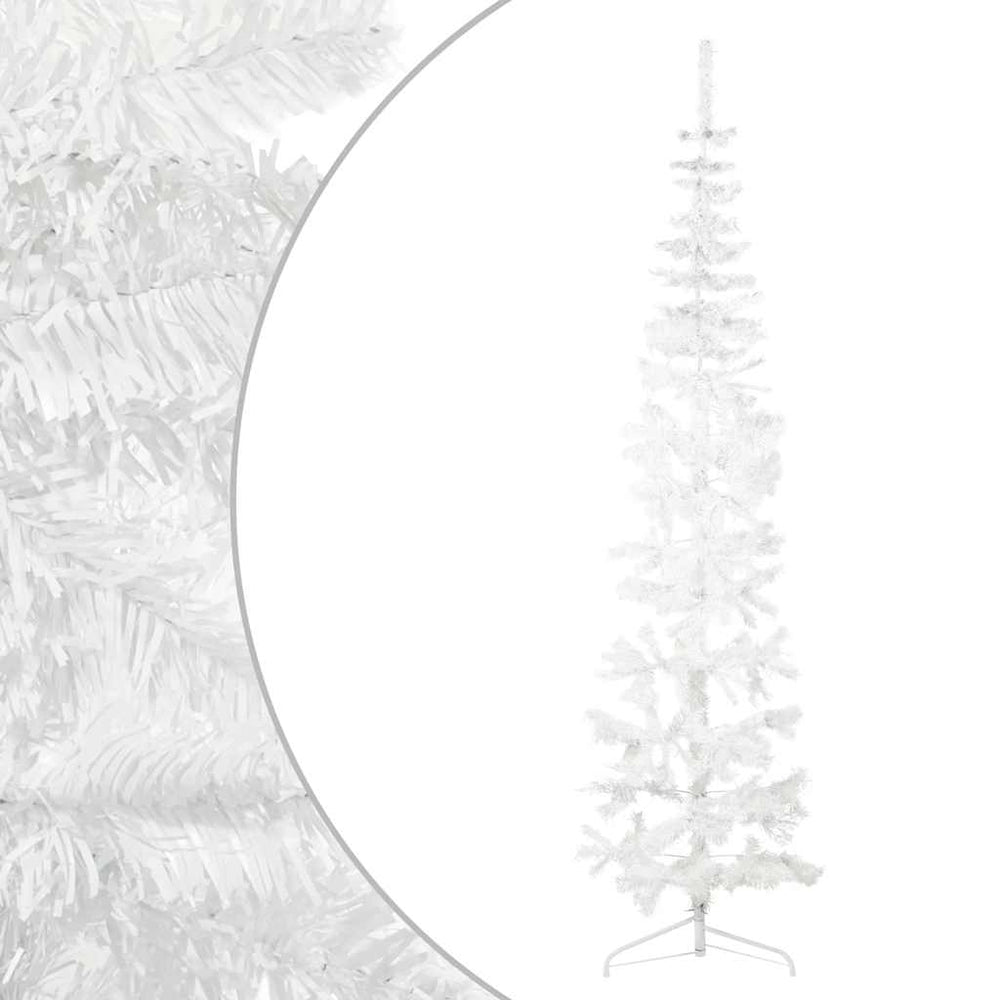 Halb Weihnachtsbaum Weiß 240cm