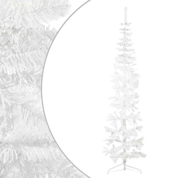 Halb Weihnachtsbaum Weiß 240cm