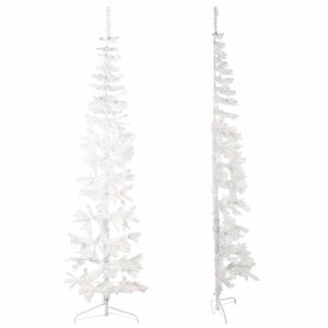Halb Weihnachtsbaum Weiß 240cm
