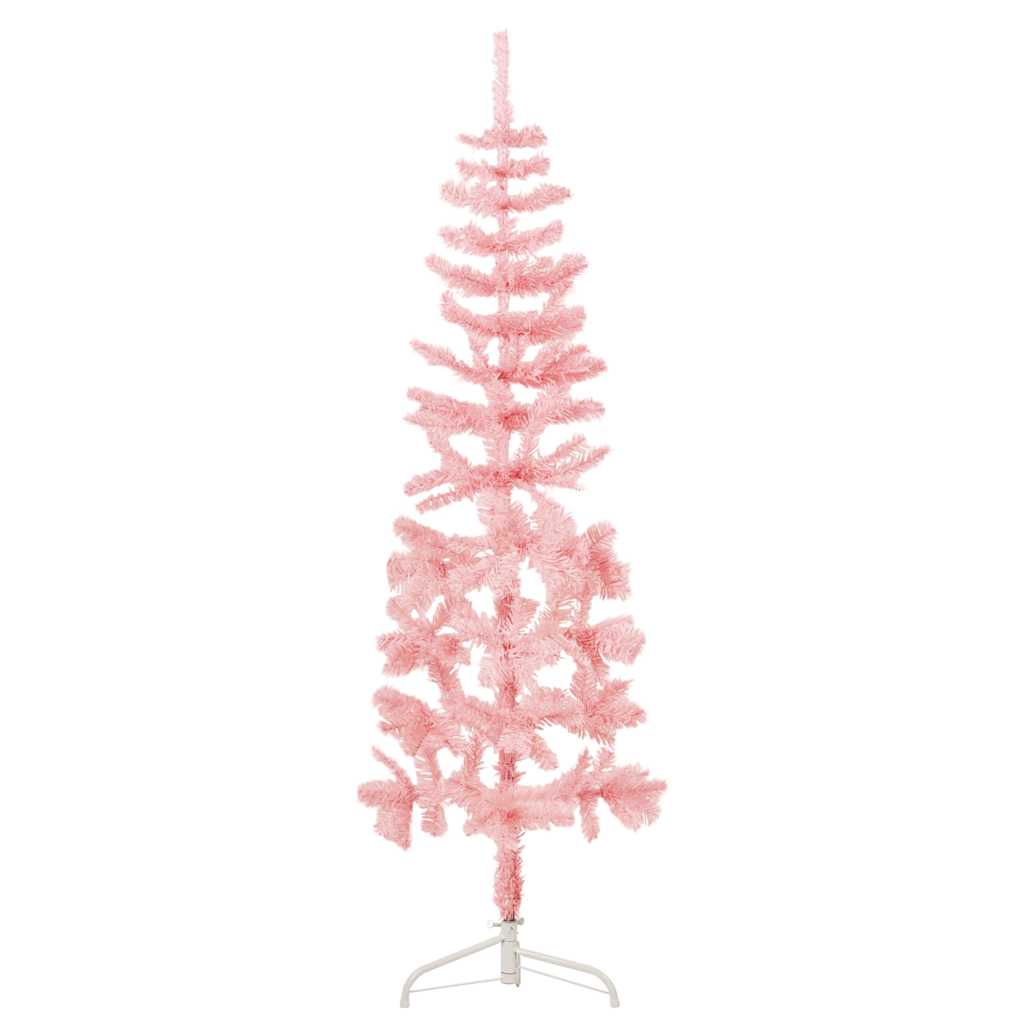 Halb Weihnachtsbaum Rosa Schlank 120cm