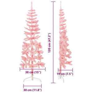 Halb Weihnachtsbaum Rosa Schlank 120cm