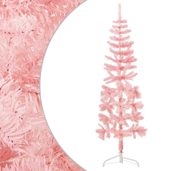 Rosa Halb-Weihnachtsbaum Schlank 180cm