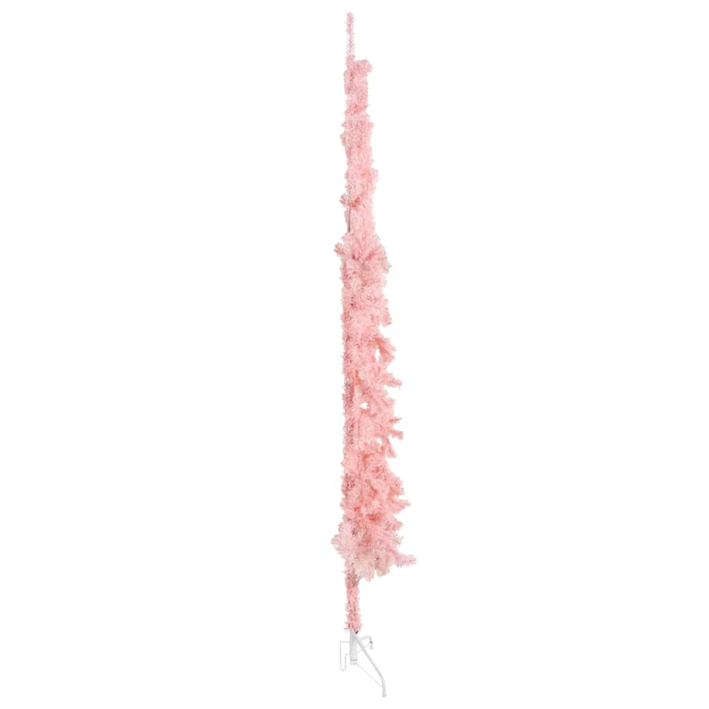 Rosa Halb-Weihnachtsbaum Schlank 210cm