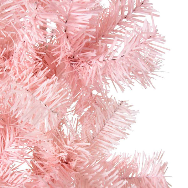 Rosa Halb-Weihnachtsbaum Schlank 210cm