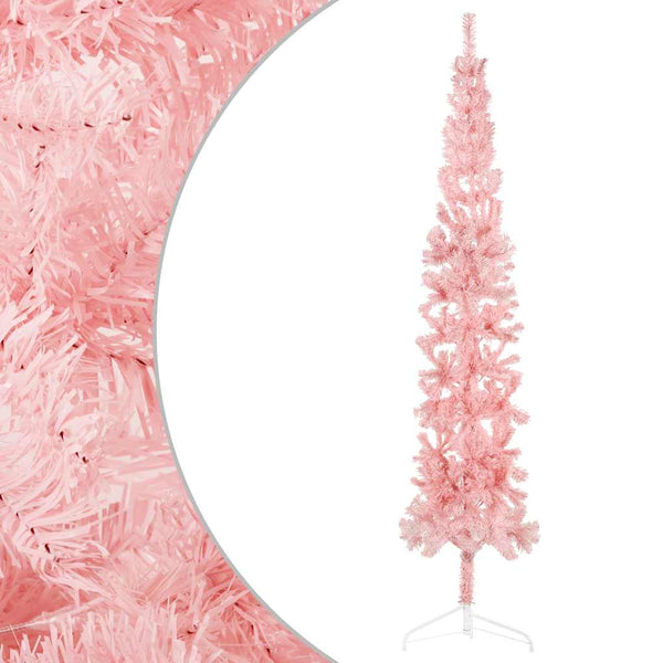 Rosa Halb-Weihnachtsbaum 240cm