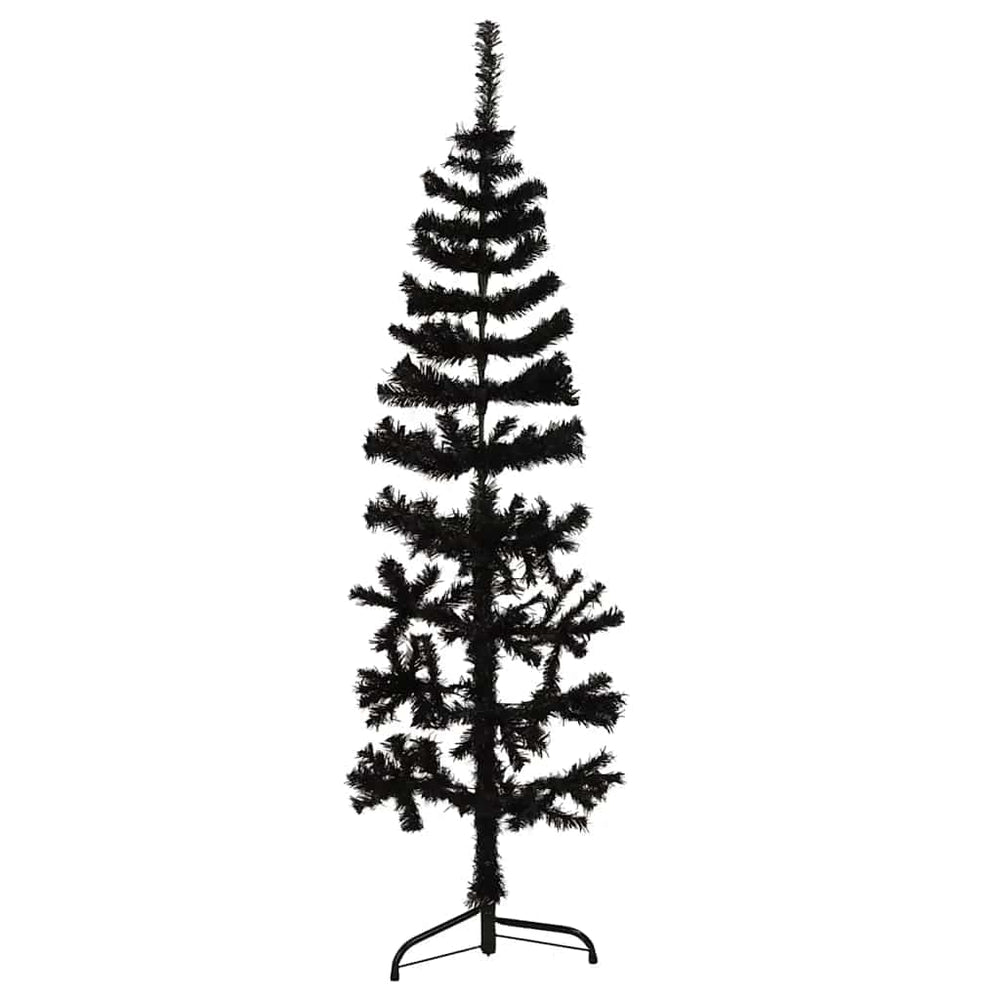 Halb Weihnachtsbaum Schwarz 120cm