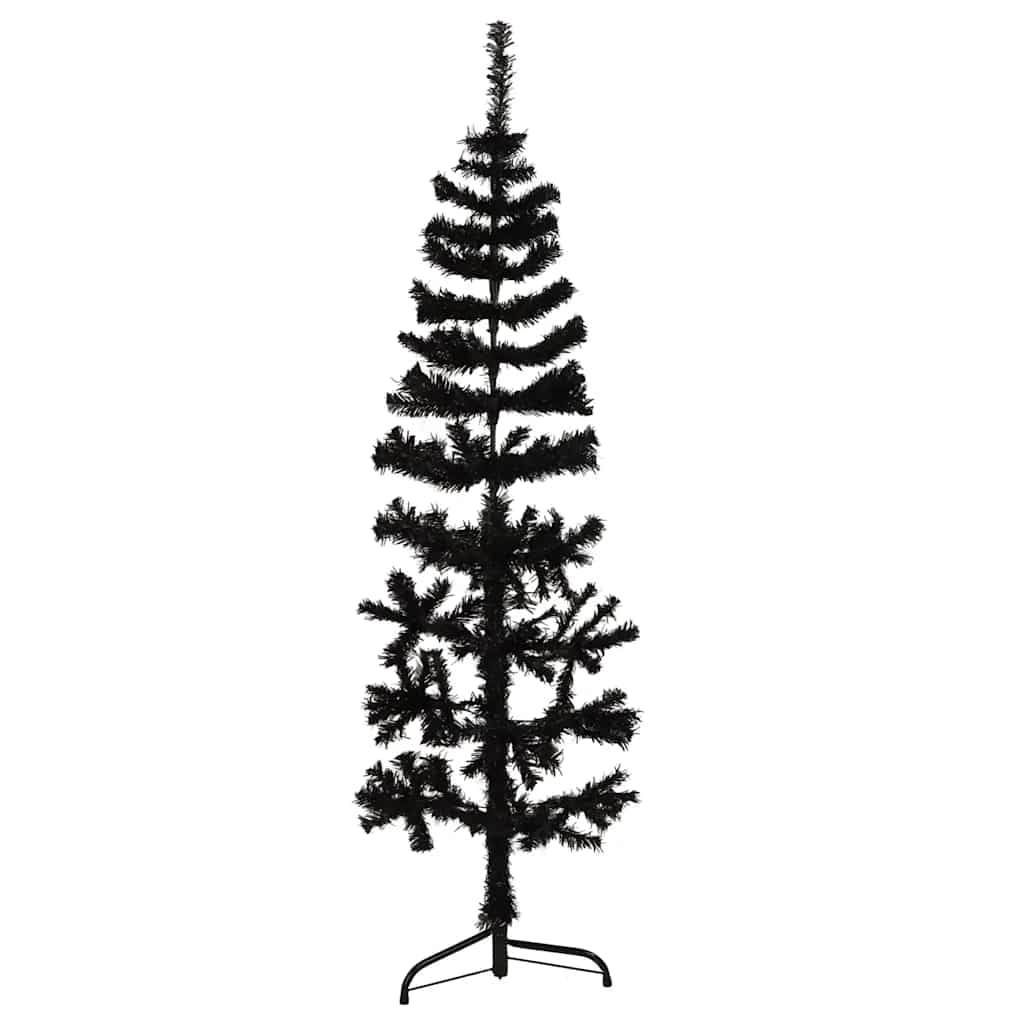 Halb Weihnachtsbaum Schwarz 120cm