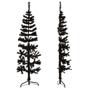 Halb Weihnachtsbaum Schwarz 120cm
