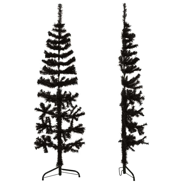 Halb Weihnachtsbaum Schwarz 120cm