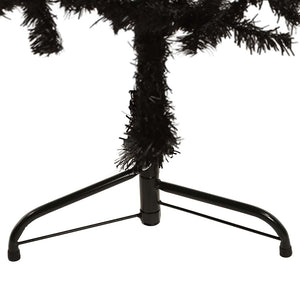 Halb Weihnachtsbaum Schwarz 120cm