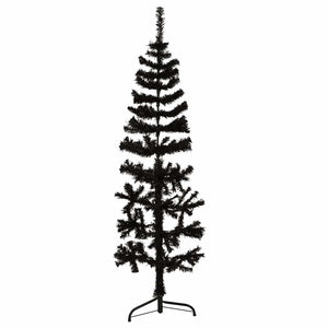 Halb Weihnachtsbaum Schwarz 150cm