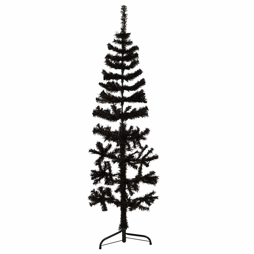 Halb Weihnachtsbaum Schwarz 150cm