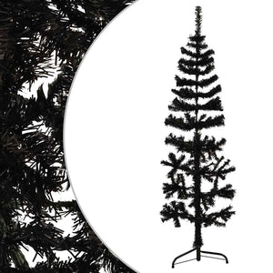 Halb Weihnachtsbaum Schwarz 150cm