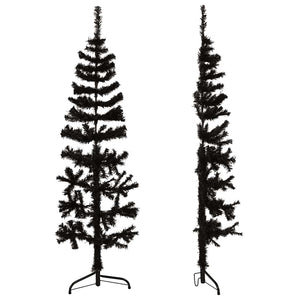 Halb Weihnachtsbaum Schwarz 150cm